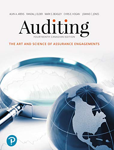 Auditing: The Art and Science of Assurance Engagements (14th Canadian Edition) – eBook PDF