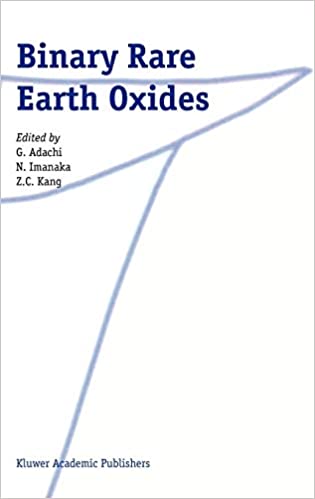 Binary Rare Earth Oxides 2004th Edition by G. Adachi, ISBN-13: 978-9048100798